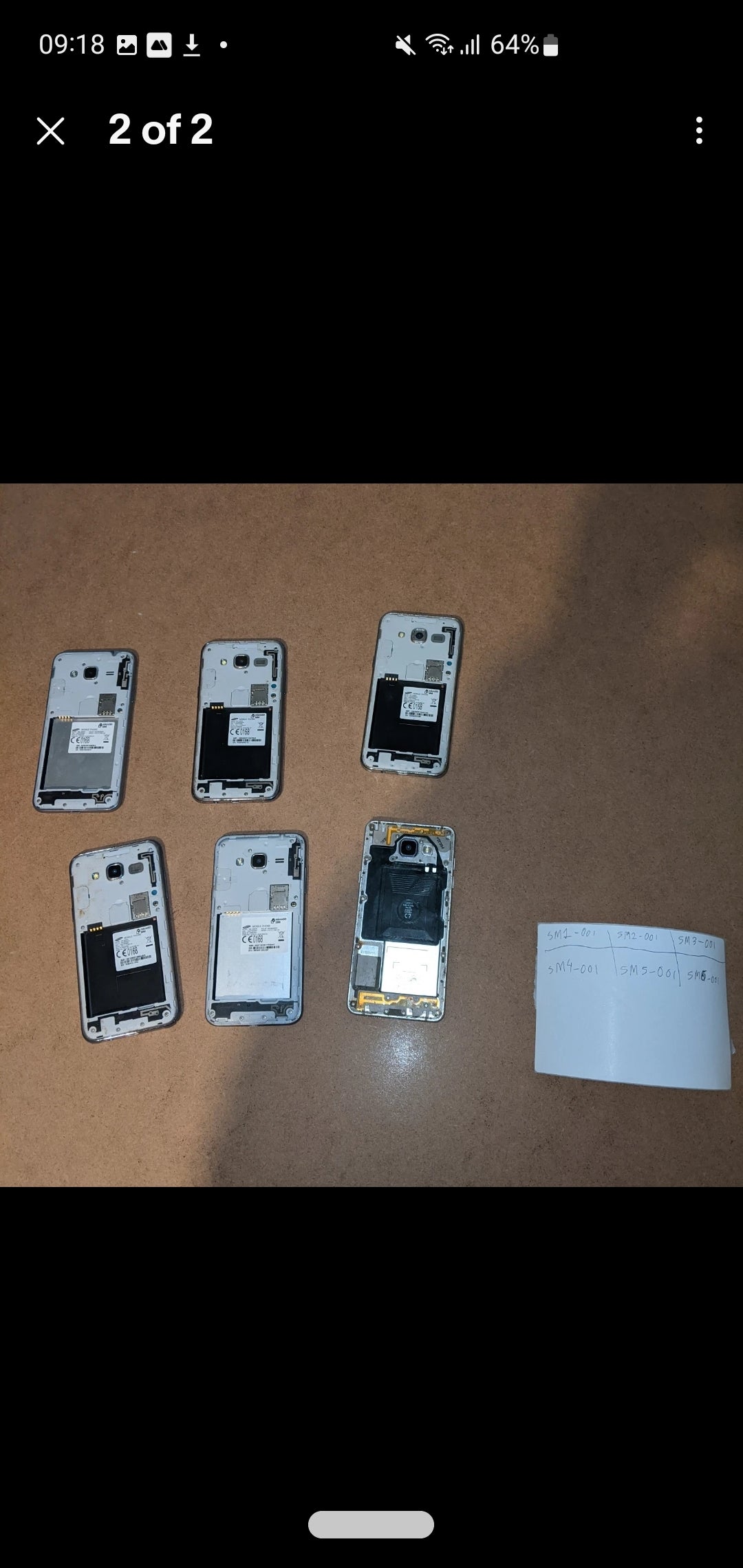 Samsung Smartphone (£23 each) For Parts Untested