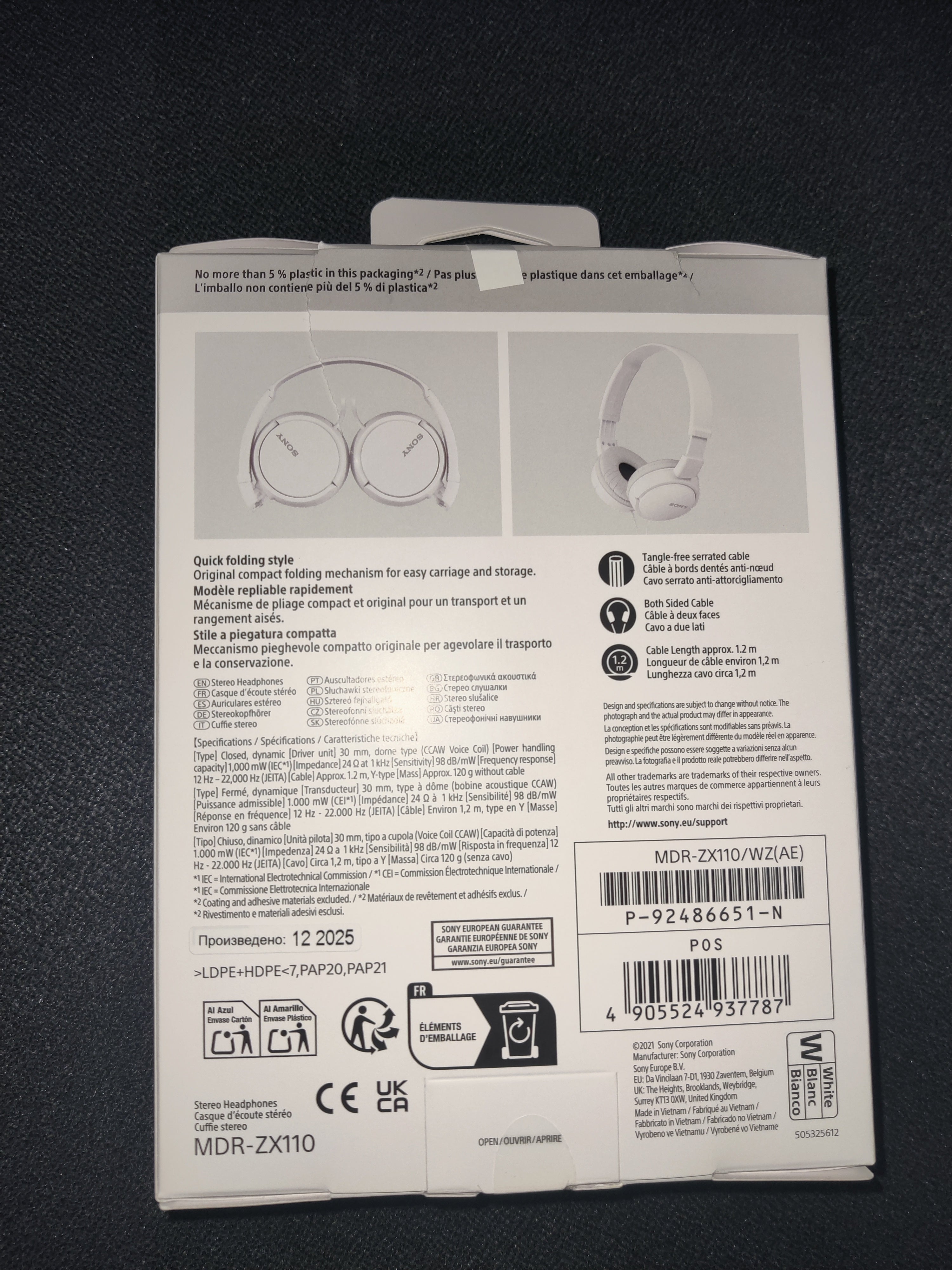Sony headphones - Opened never used