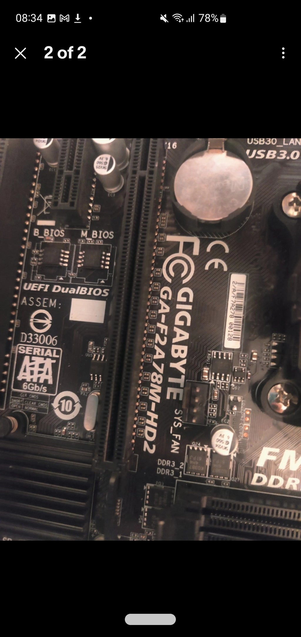 GIGABYTE GA-F2A78M-HD2 Motherboard
