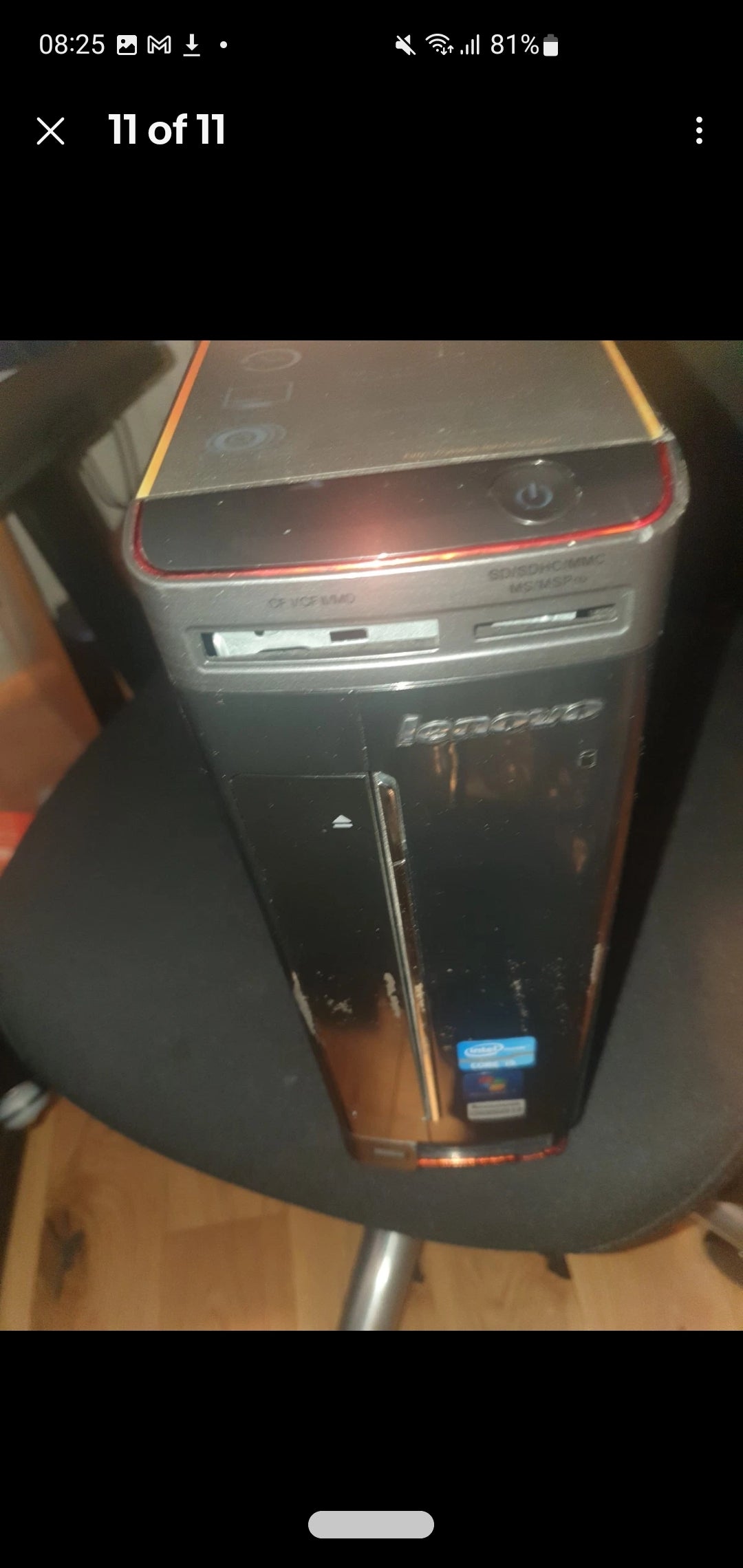 FOR PARTS - Lenovo H330 Desktop Computer With GPU