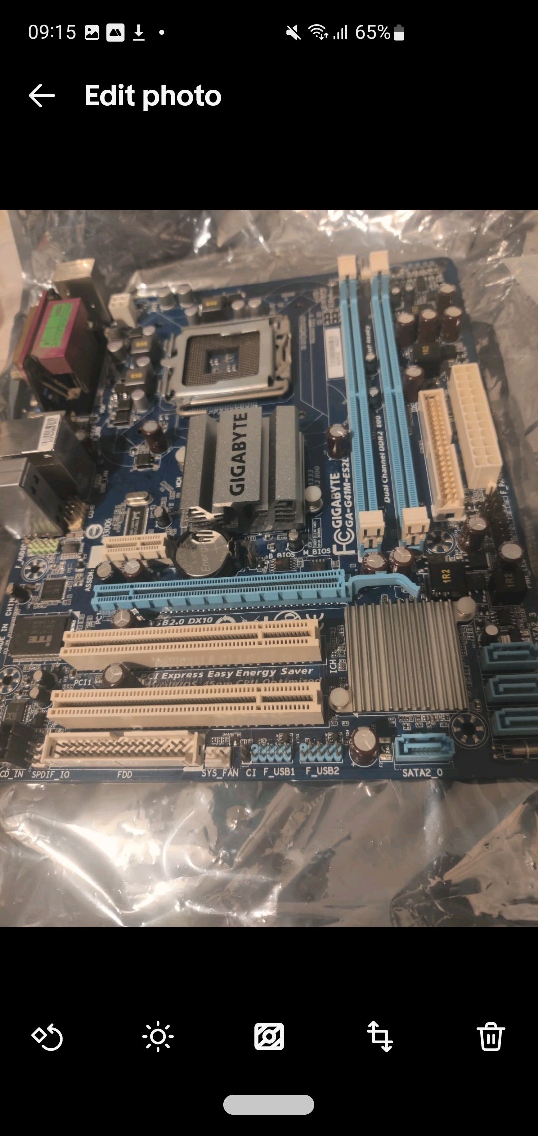 Gigabyte GA-G41M-ES2L Motherboard LGA775 DDR2 PCIe Micro ATX Tested Working