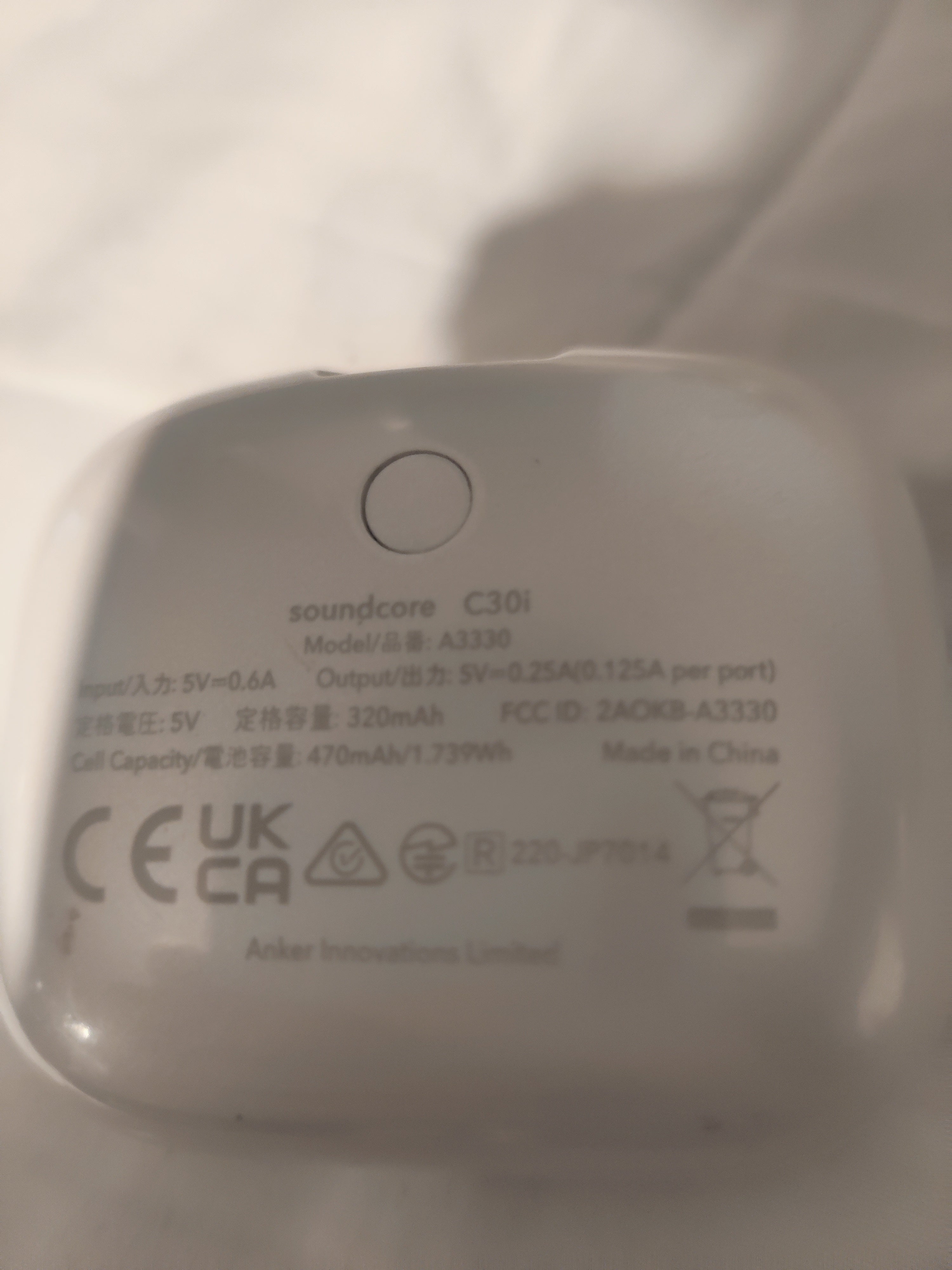 Soundcore C30i wireless headphones (only one side works)