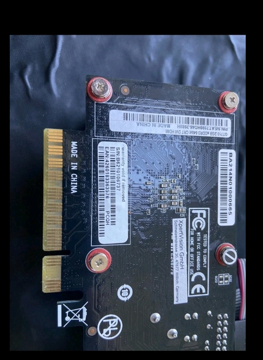 4x Or 8x - NON STANDARD - MSI GeForce NVIDIA 2 GB GT710 GPU - Please read description carefully