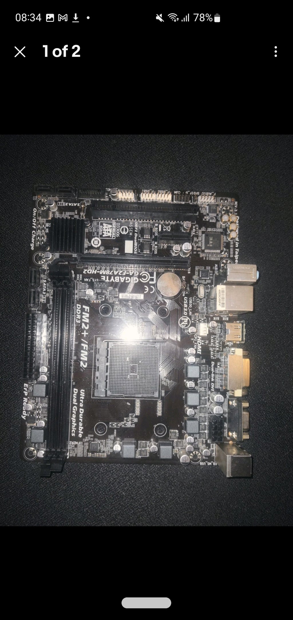 GIGABYTE GA-F2A78M-HD2 Motherboard