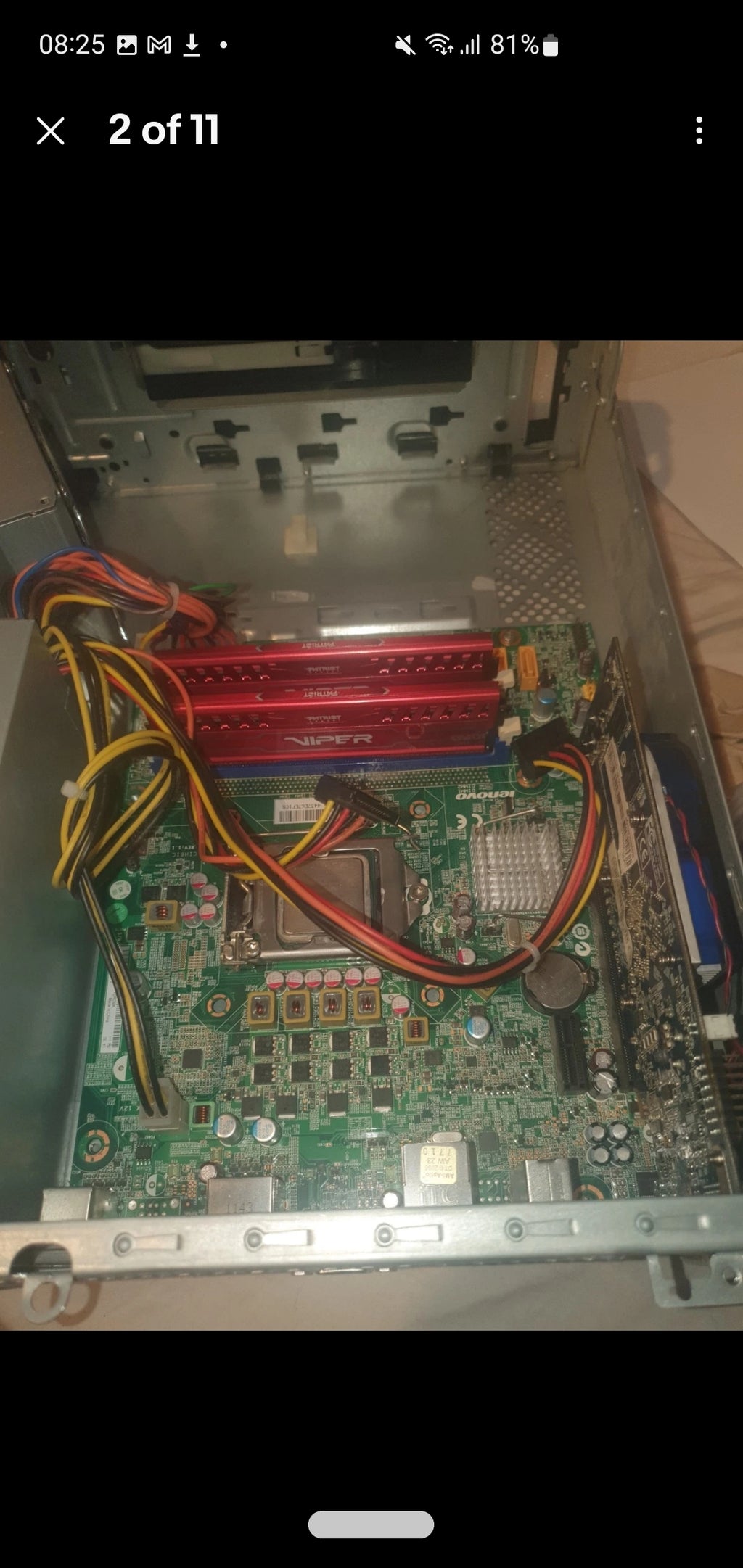 FOR PARTS - Lenovo H330 Desktop Computer With GPU