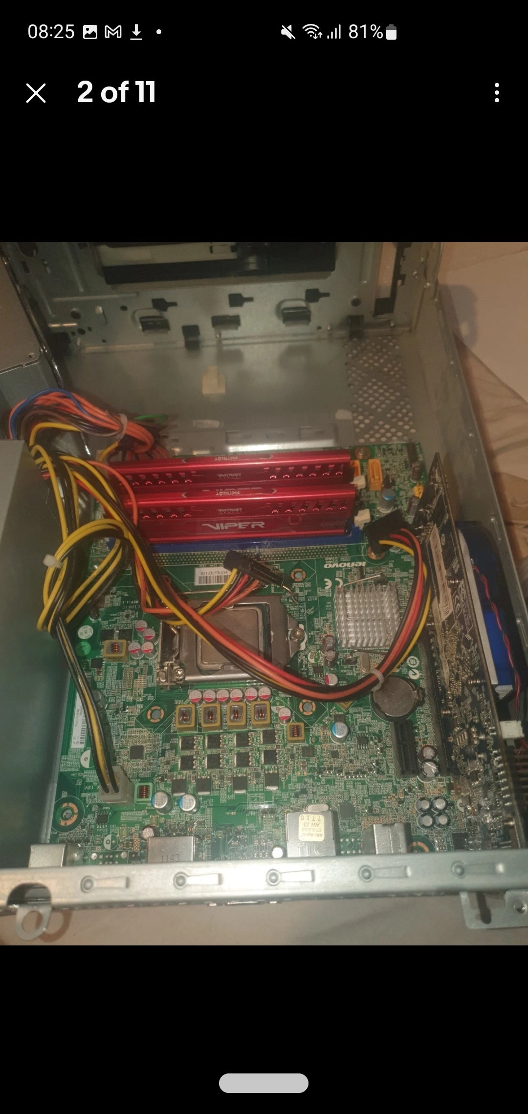 FOR PARTS - Lenovo H330 Desktop Computer With GPU